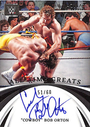 2022 Immaculate Collection WWE Cowboy Bob Orton Auto Autograph All Time Greats /60
