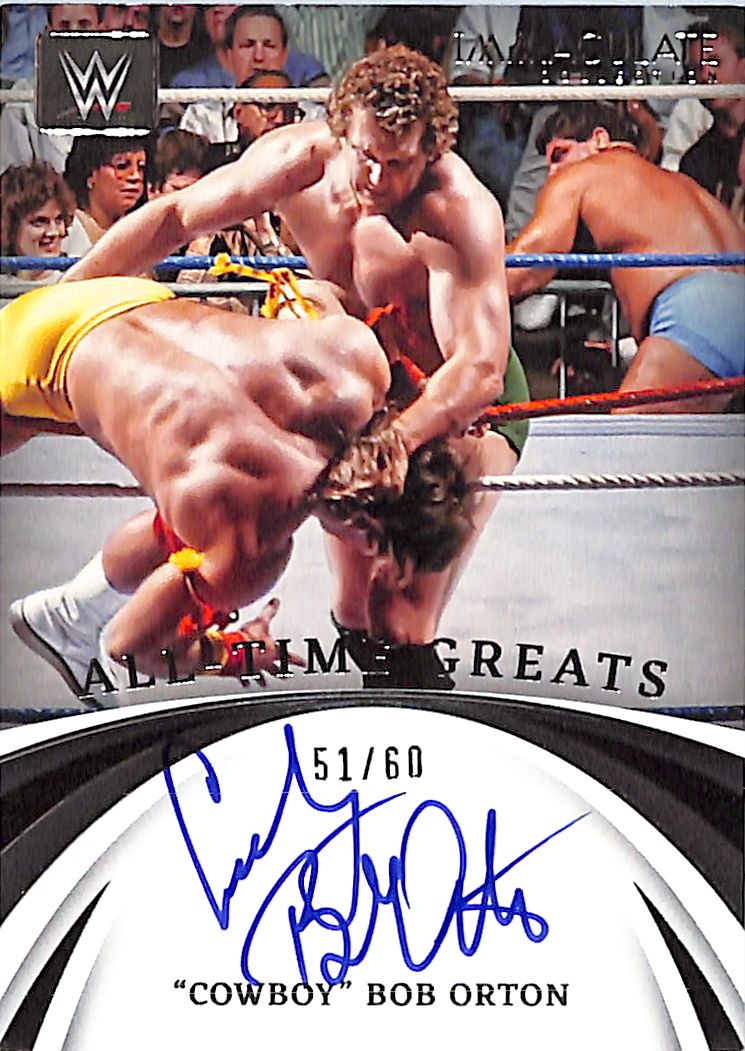 2022 Immaculate Collection WWE Cowboy Bob Orton Auto Autograph All Time Greats /60