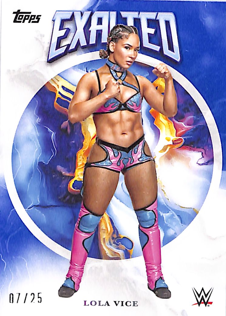 2025 Topps WWE Exalted Lola Vice Blue /25