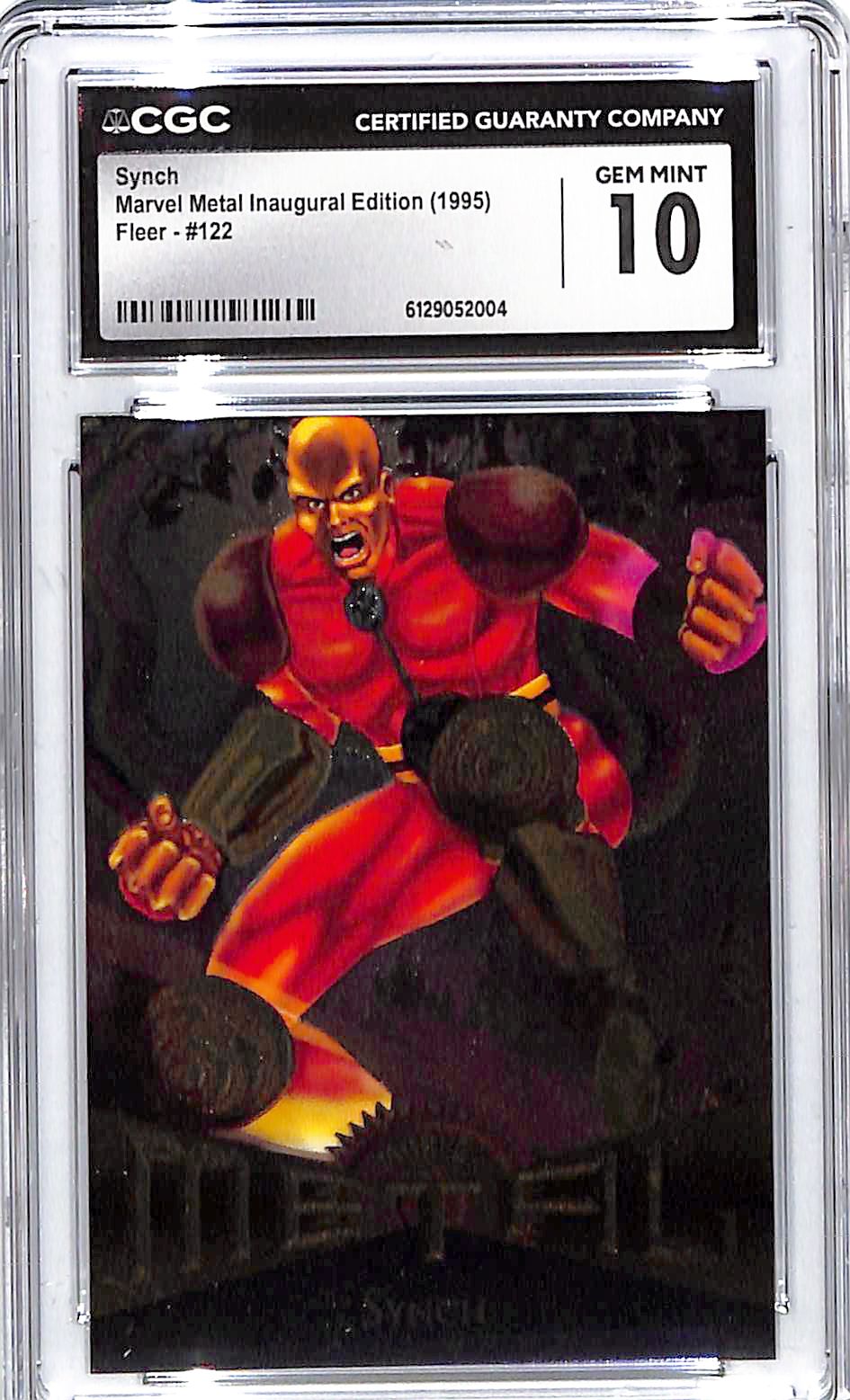 1995 Synch Fleer Marvel Metal Inaugural Edition #122 CGC Gem Mint 10