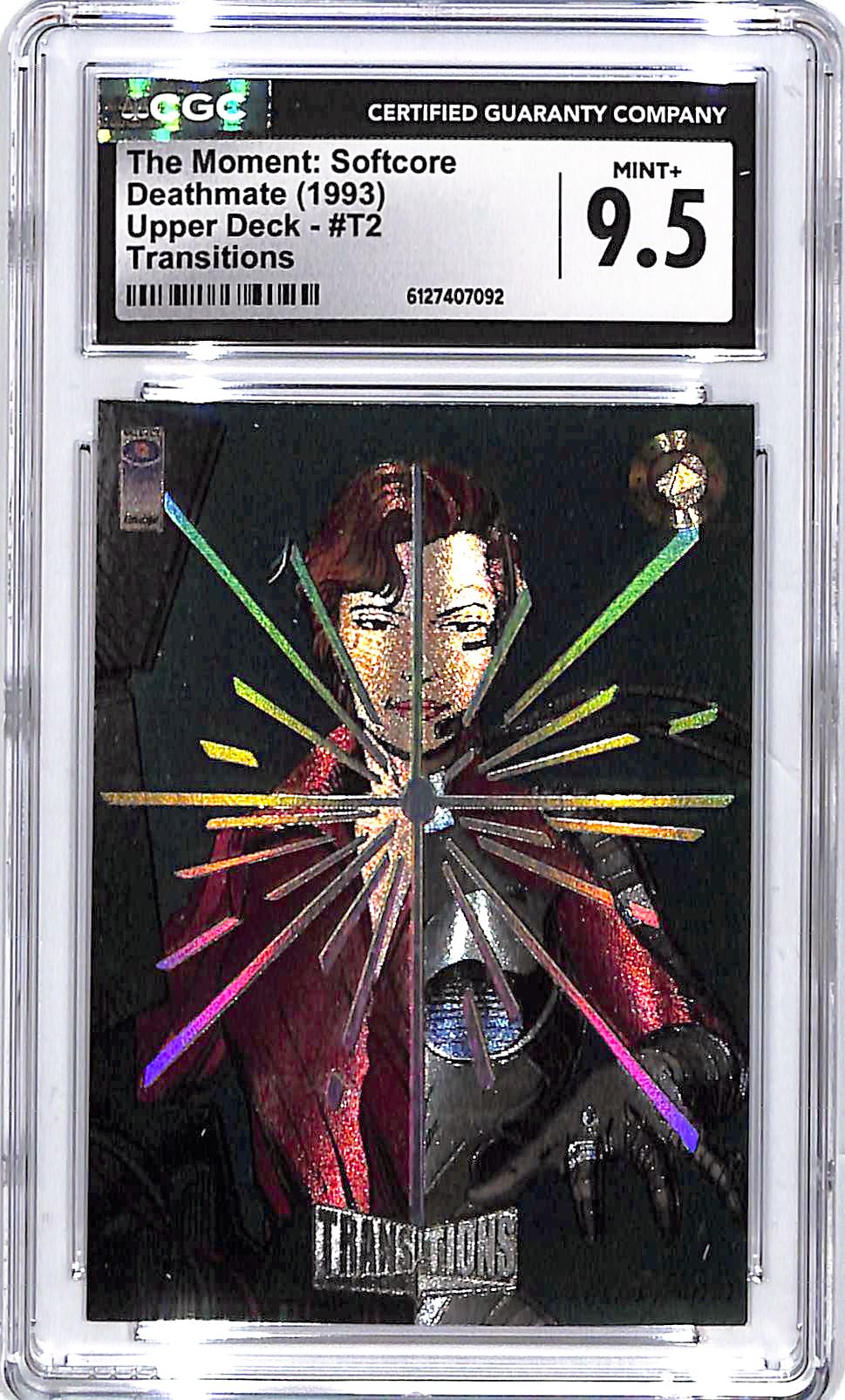 1993 Upper Deck Deathmate The Moment Software Transitions CGC 9.5