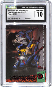 1994 Fleer Ultra X-Men Wolverine vs Hellfire Club #144 CGC 10