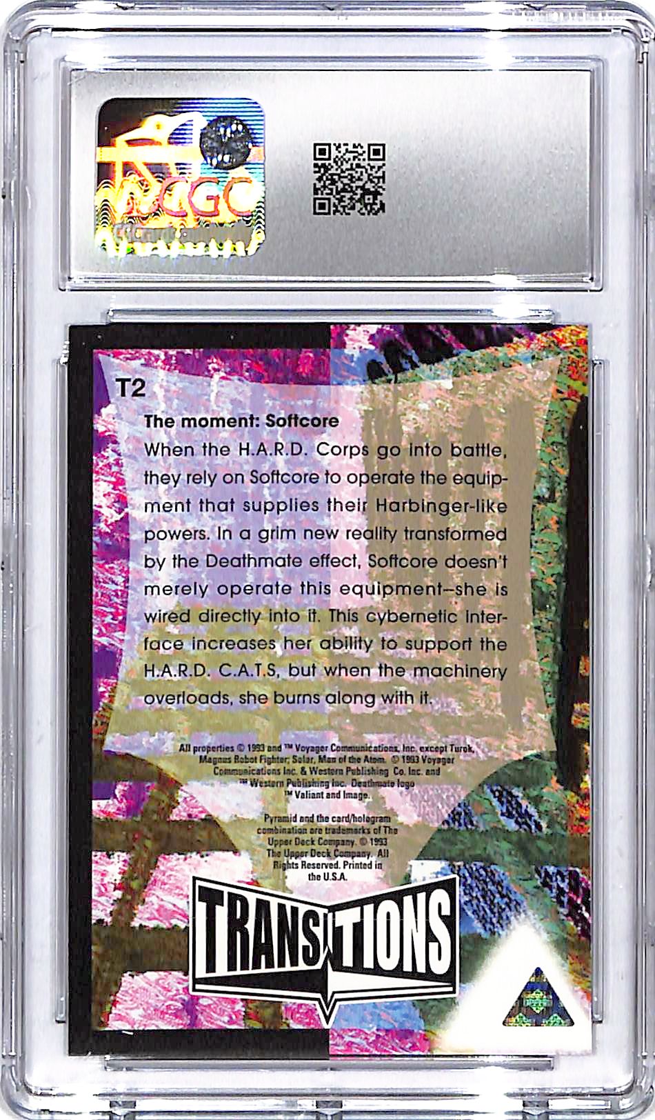 1993 Upper Deck Deathmate The Moment Software Transitions CGC 9.5