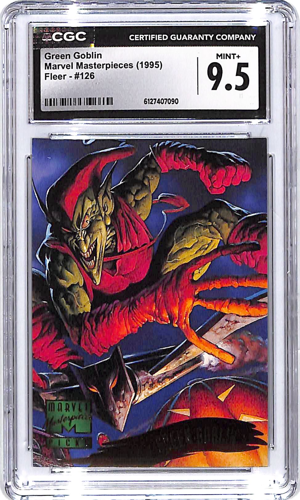 1995 Fleer Marvel Masterpieces Green Goblin #126 CGC 9.5