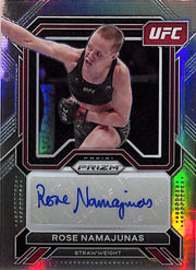 2023 Prizm UFC Rose Namajunas Auto Autograph Silver Superstar
