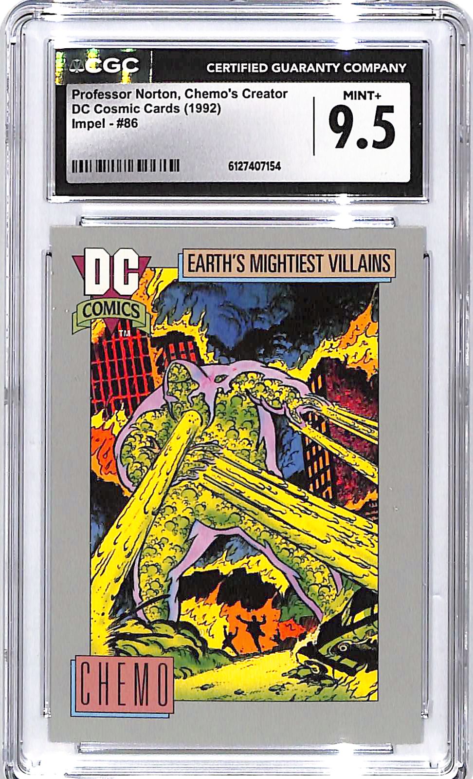 1992 Impel DC Cosmic Cards Professor Norton Chemo's Creator #86 CGC 9.5