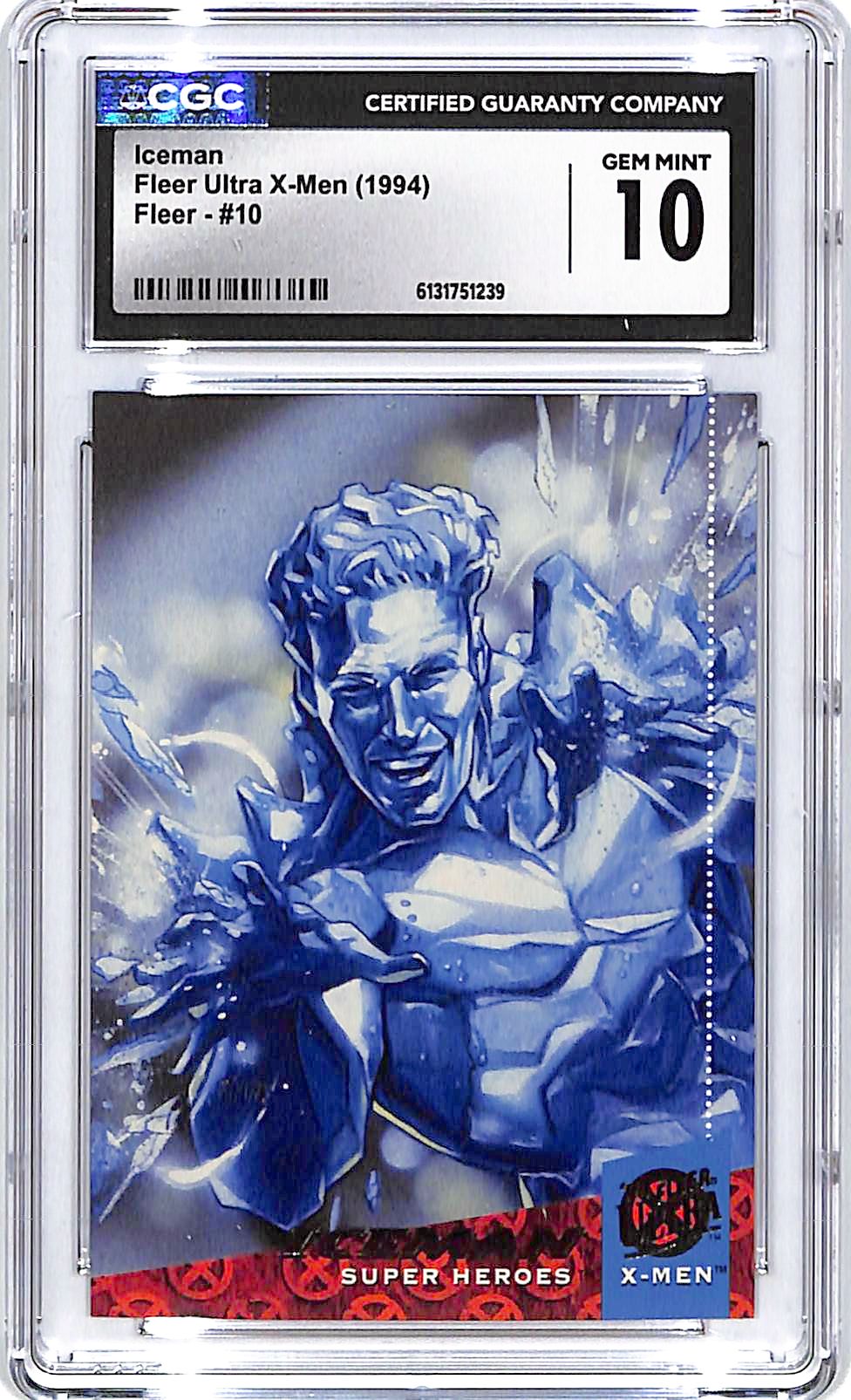 1994 Fleer Ultra X-Men Iceman #10 CGC 10