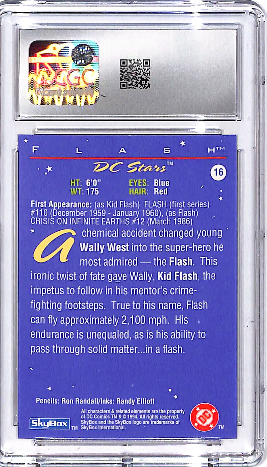 1994 Skybox DC Stars Flash #16 CGC 9.5