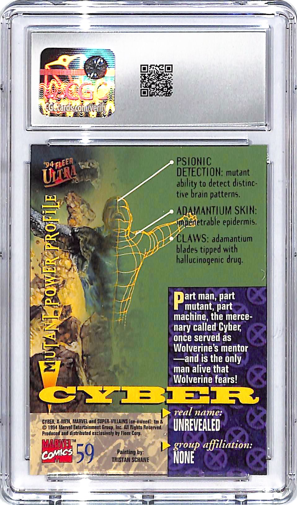 1994 Fleer Ultra X-Men Cyber #59 CGC 10
