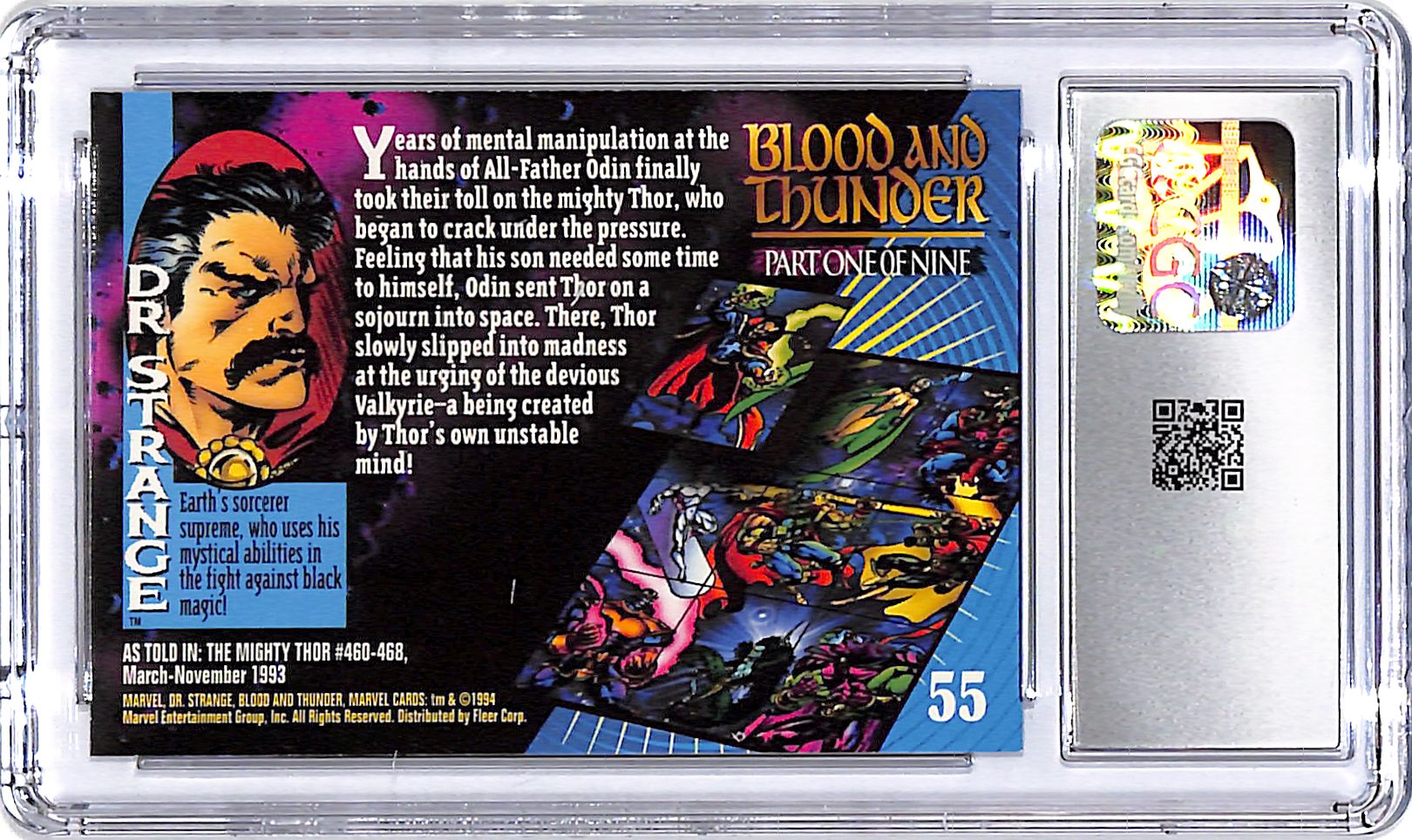 1994 Fleer Marvel Universe Series Dr Strange #55 CGC 9.5
