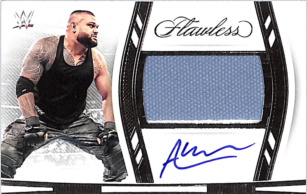 2024 Flawless WWE Akam Auto Autograph Relic Patch /25