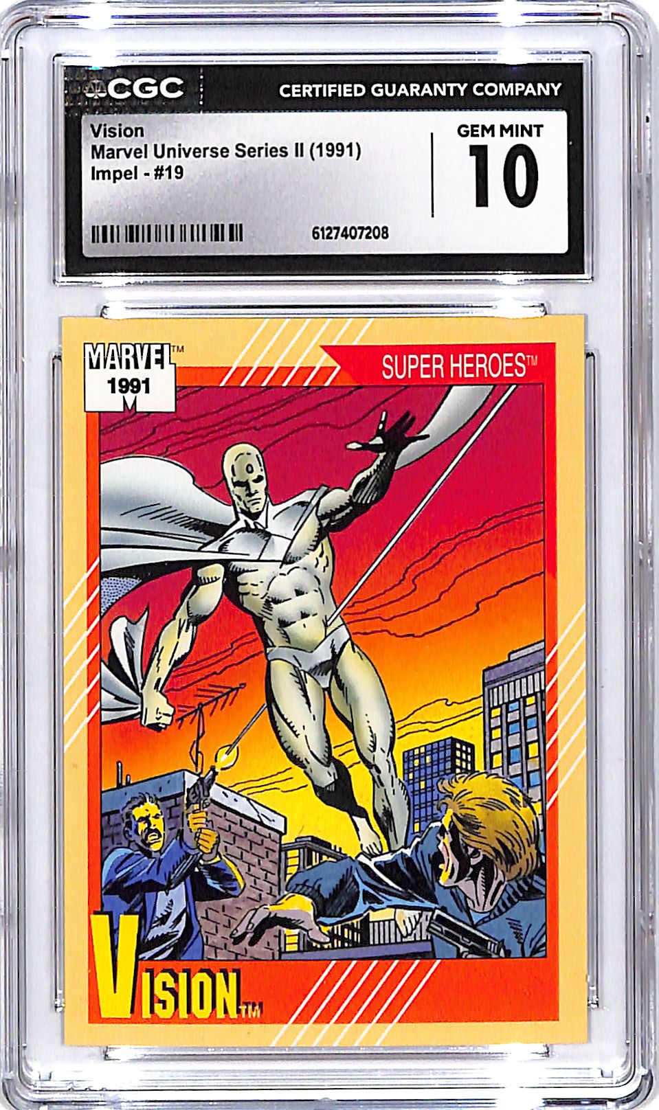 1991 Impel Marvel Universe Series Vision #19 CGC 10