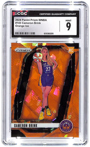 2024 Cameron Brink Prizm WNBA Orange Ice (RC) #143 CGC Mint 9