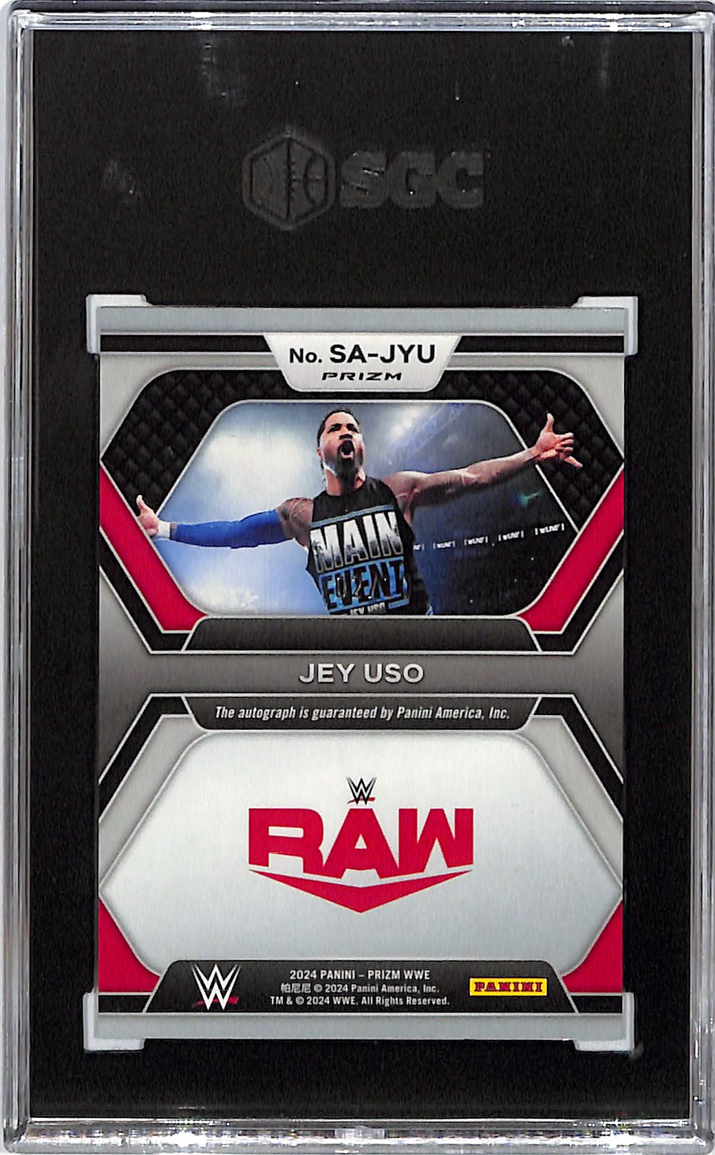 2024 Prizm WWE Jey uso Superstar Auto Autograph Gold /10 SGC 9.5