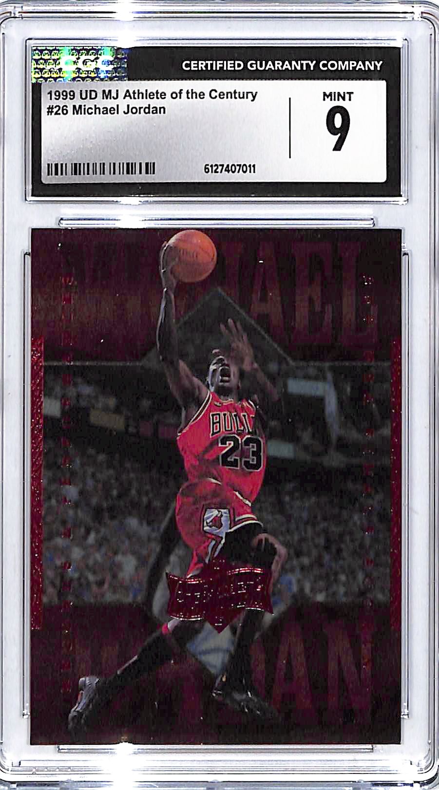 1999 UD MJ Athlete of the Century Michael Jordan #26 CGC 9 Bulls