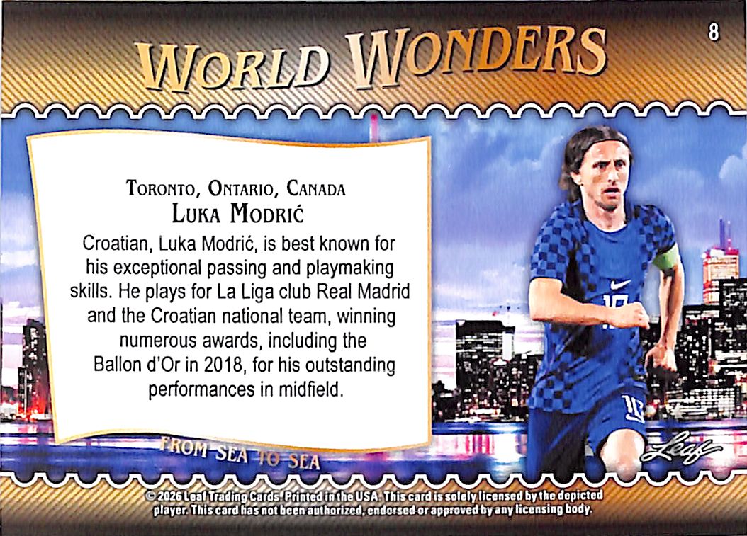 2026 Leaf World Wonders Luka Modric Red /5 Croatia