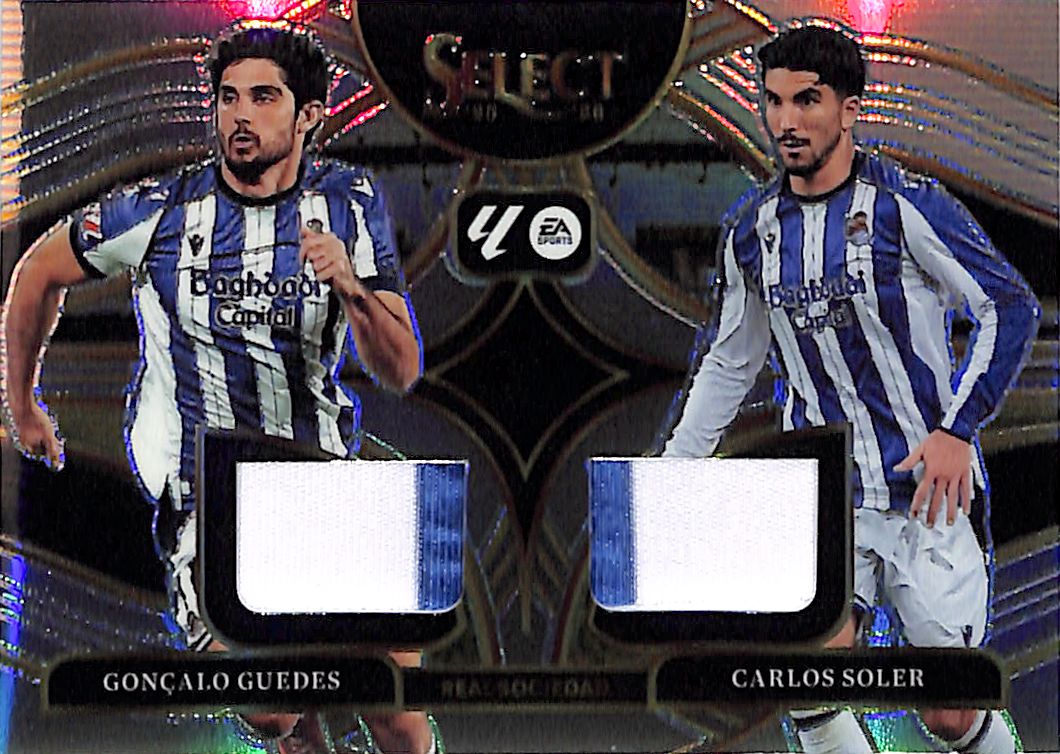2025-26 Select La Liga Gonzalo Guedes Carlos Solar Dual Patch Jersey Real Sociedad