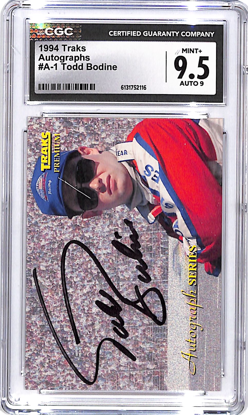 1994 Traks Todd Bodline Auto Autograph CGC 9.5