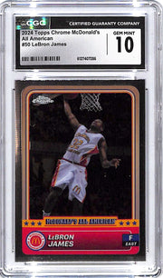 2024 Topps Chrome McDonalds All American Lebron James #50 CGC 10