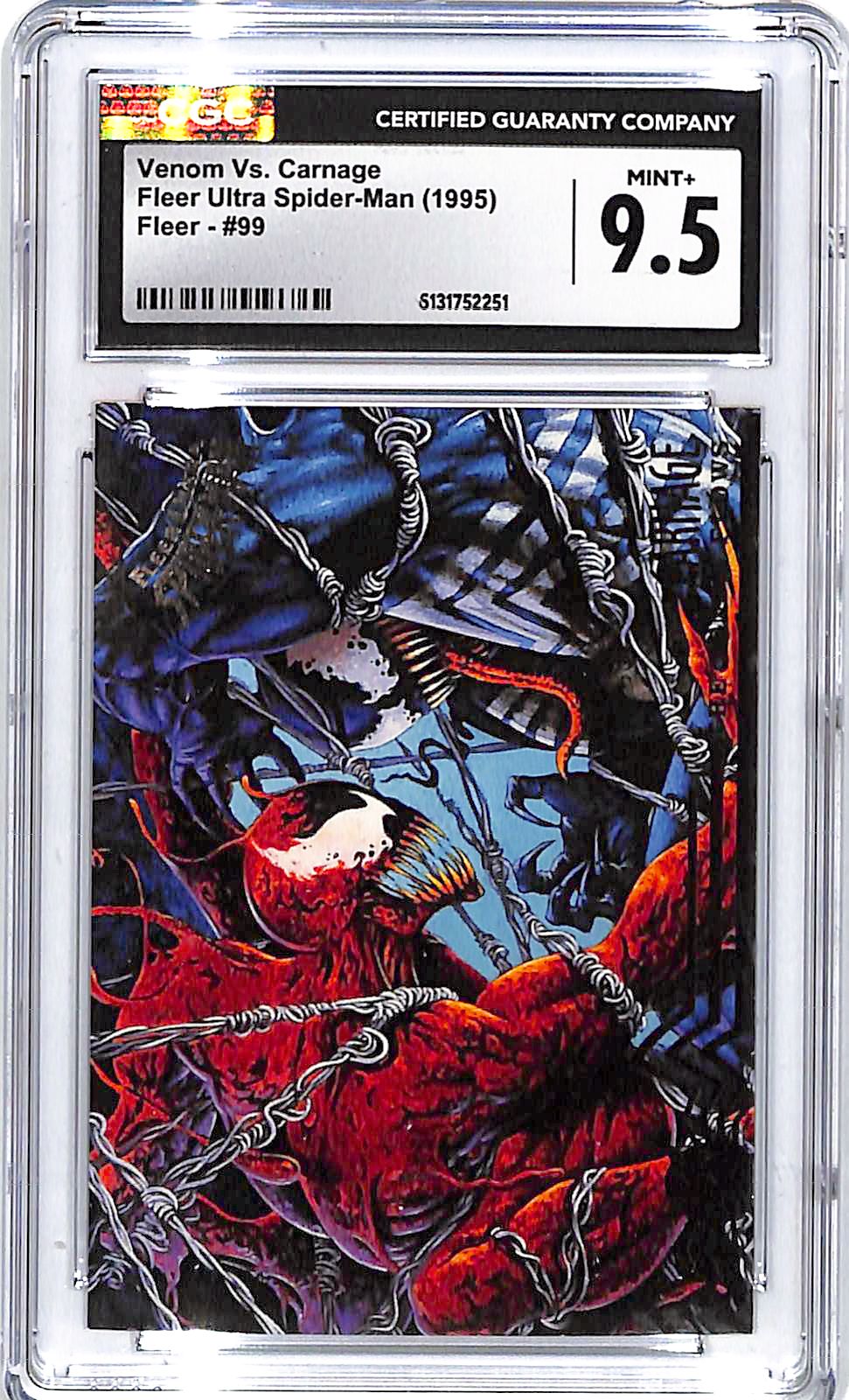 1995 Fleer Ultra Spiderman Venom vs Carnage #99 CGC 9.5