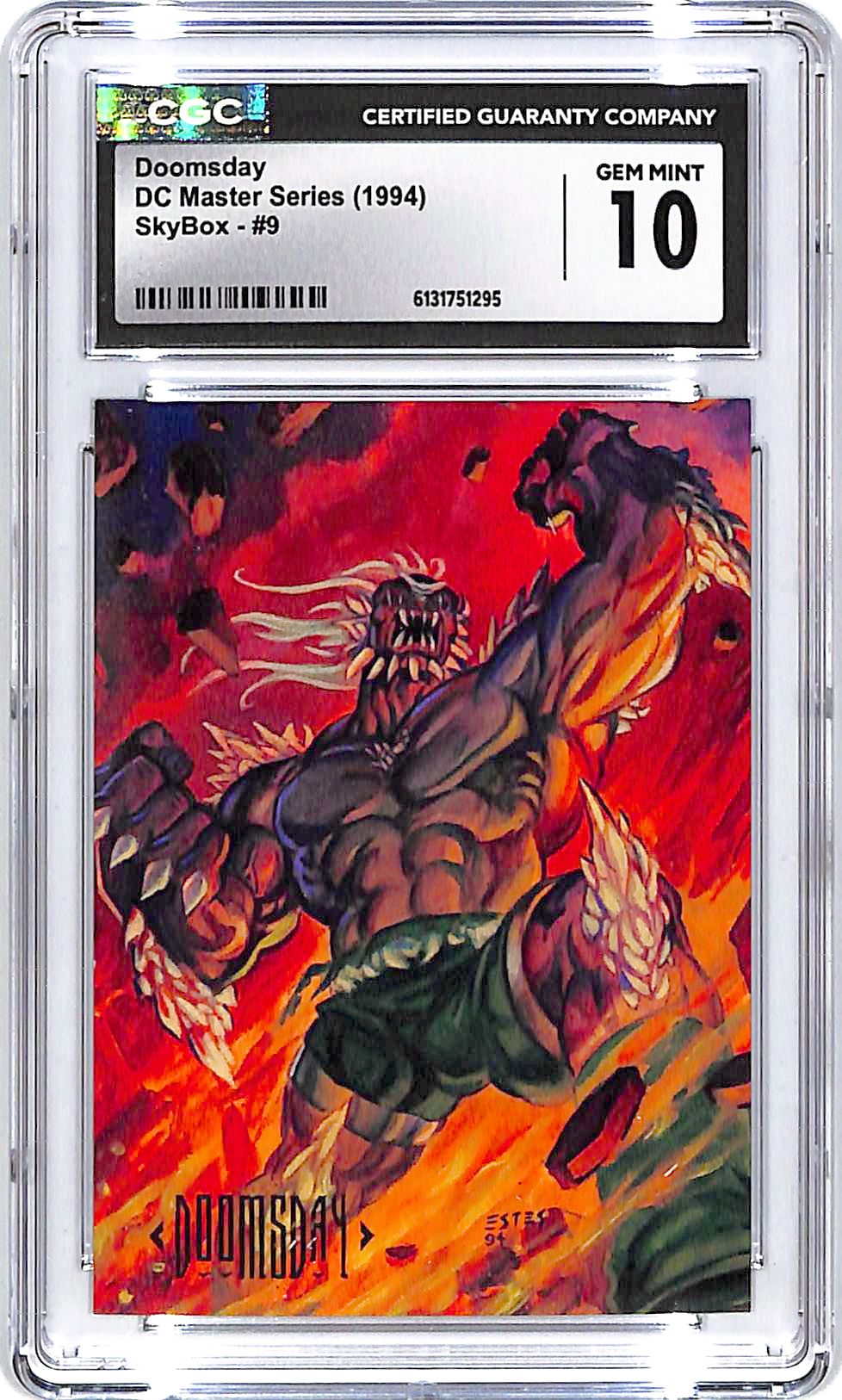 1994 Skybox DC Master Series Doomsday #9 CGC 10