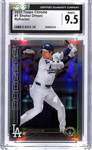2025 Topps Chrome Shohei Ohtani Refractor #1 CGC 9.5 Dodgers
