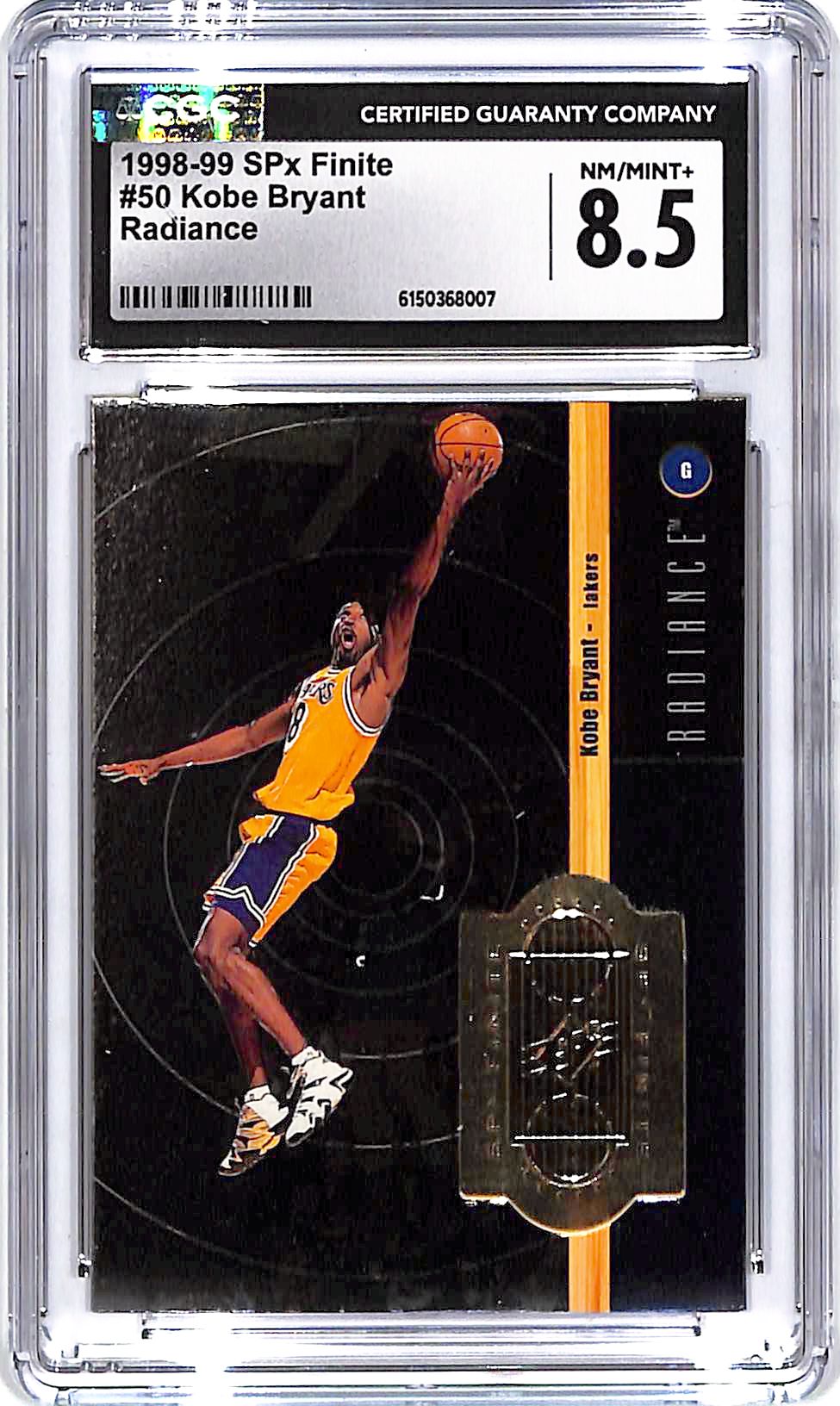 1998-99 SPx Finite Kobe Bryant Radiance #50 CGC 8.5 /5000