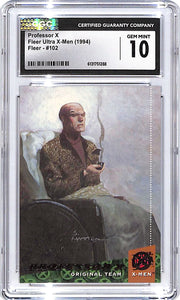 1994 Fleer Ultra X-Men Professor X #102 CGC 10