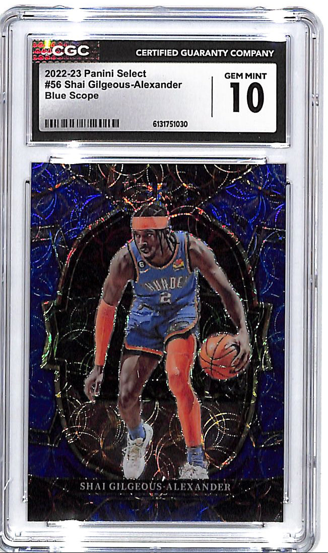 2022-23 Select Shai Gilgeous-Alexander Blue Scope /249 CGC 10 Thunder