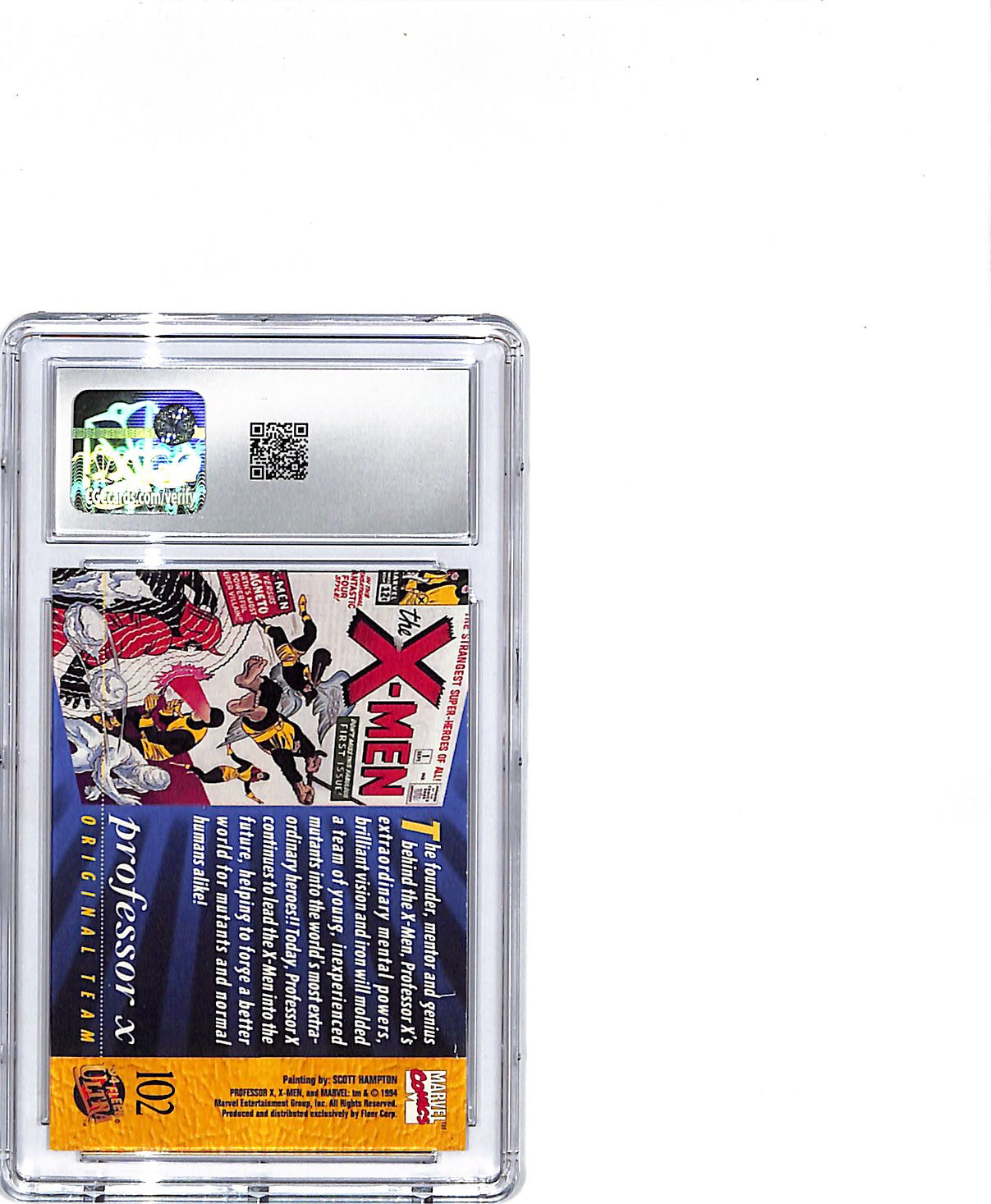 1994 Fleer Ultra X-Men Professor X #102 CGC 10