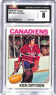 1975-76 Topps Ken Dryden #35 CGC 8 Canadians