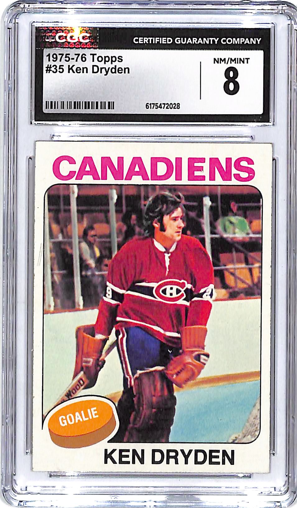 1975-76 Topps Ken Dryden #35 CGC 8 Canadians