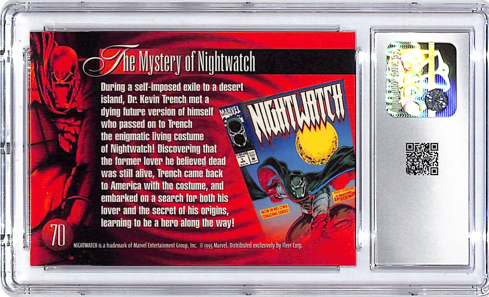 1995 Fleer Flair 95 Marvel Annual Nightwatch #70 CGC 10
