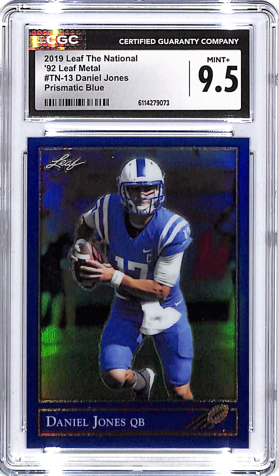 2019 Leaf Metal National Daniel Jones Blue Rookie RC /20 CGC 9.5 Duke