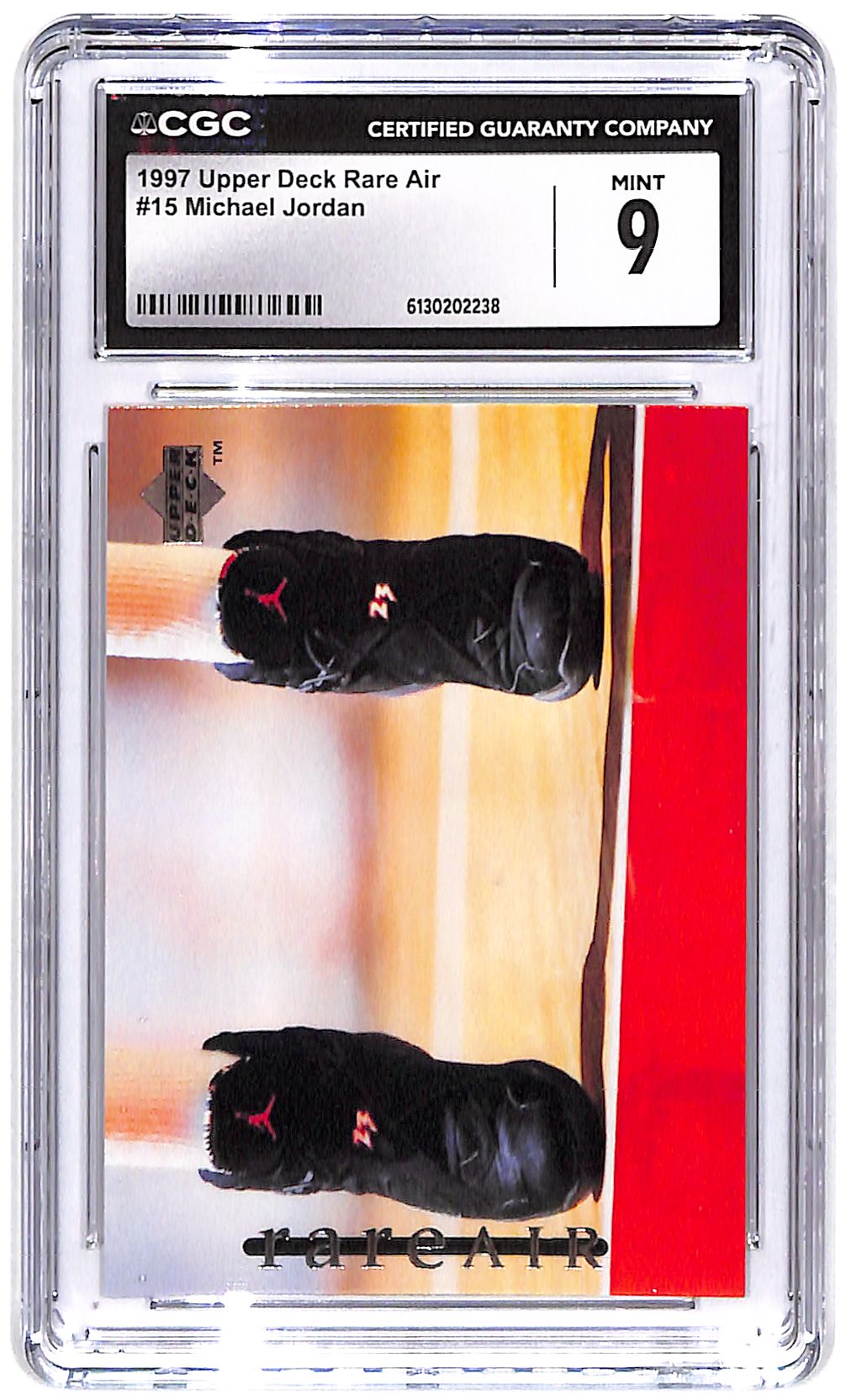 1997 Michael Jordan Upper Deck Rare Air #15 CGC Mint 9