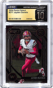 2024 Select Jayden Daniels Rookie RC #217 CGC 10 Pristine Commanders