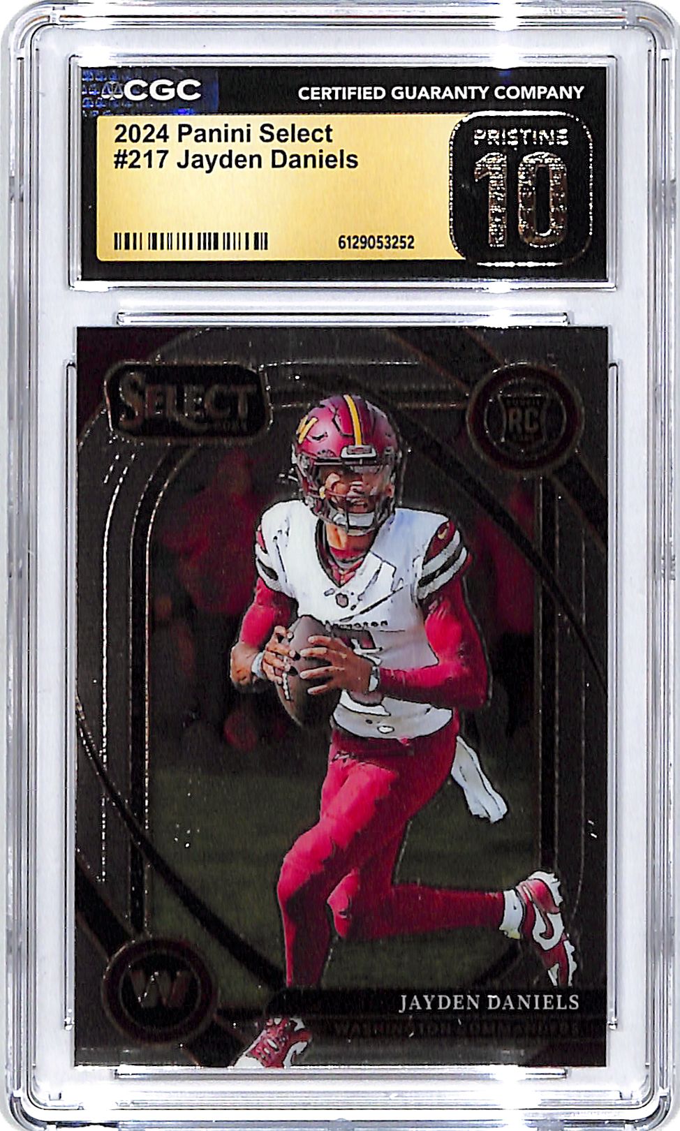 2024 Select Jayden Daniels Rookie RC #217 CGC 10 Pristine Commanders