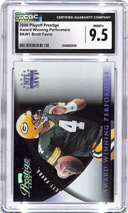 2000 Playoff Prestige Brett Favre Award Winning Performers CGC 9.5 Packers