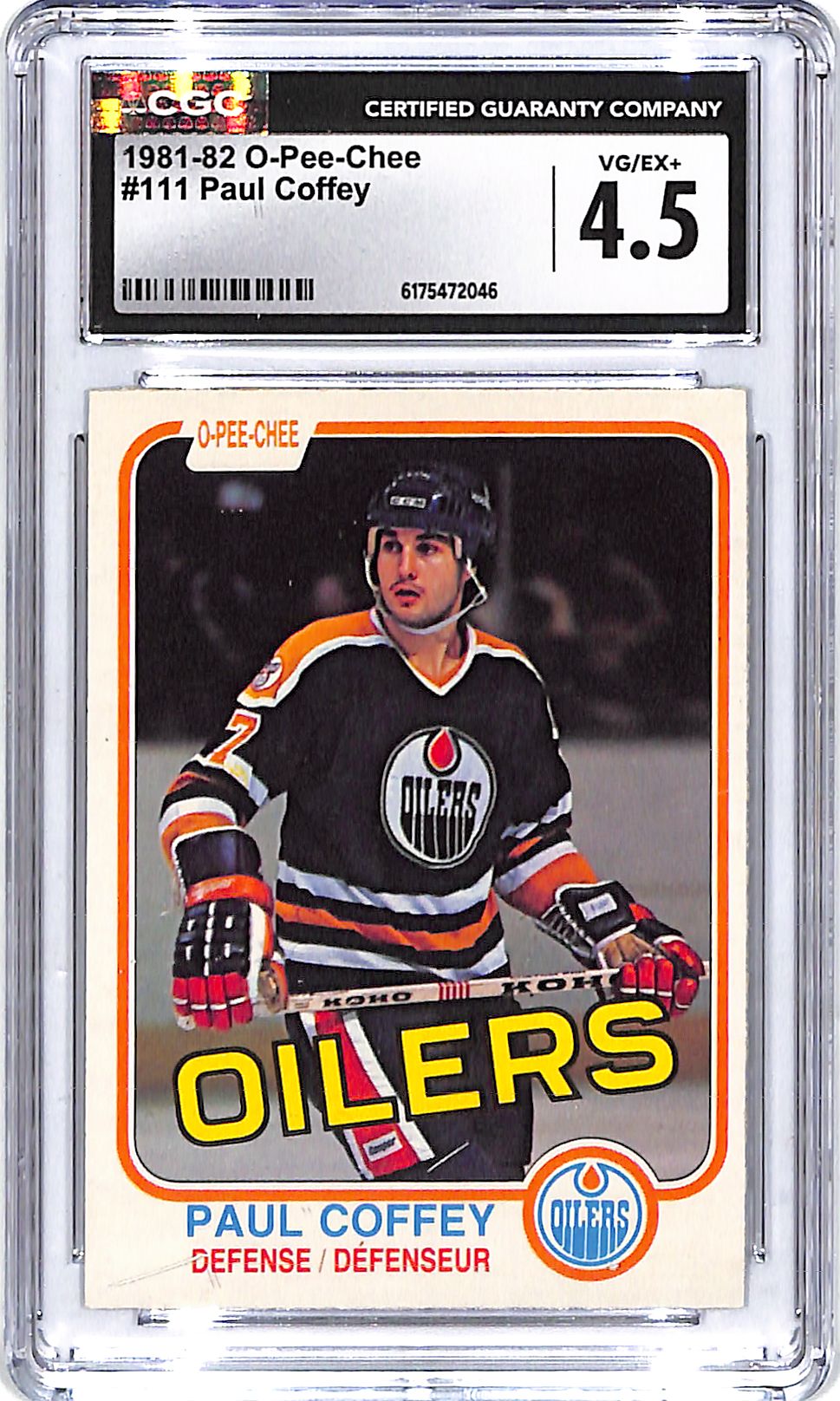 1981-82 O-Pee-Chee Paul Coffey #111 CGC 4.5 Oilers