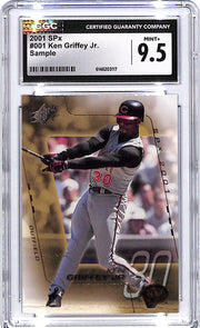 2001 SPx Ken Griffey Jr Sample CGC 9.5 Reds
