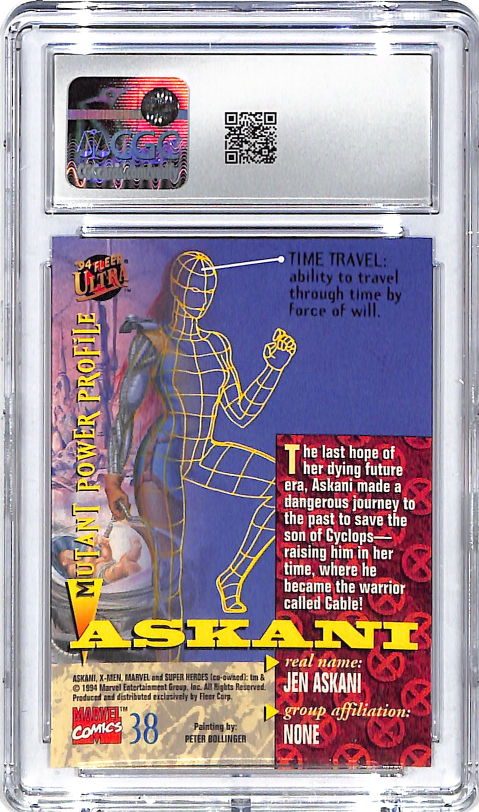 1994 Askani Man Fleer Ultra X-Men #38 CGC Gem Mint 10