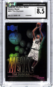 1999-00 Skybox Metal Tim Duncan Heavy Metal CGC 8.5 Spurs