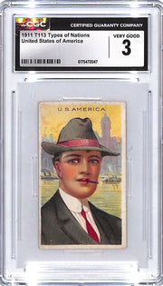 1911 T113 Types of Nations United States of America CGC 3