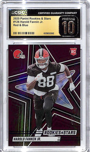 2025 Rookies and Stars Harold Fannin Jr Rookie RC Red Blue /49 CGC 10 Pristine