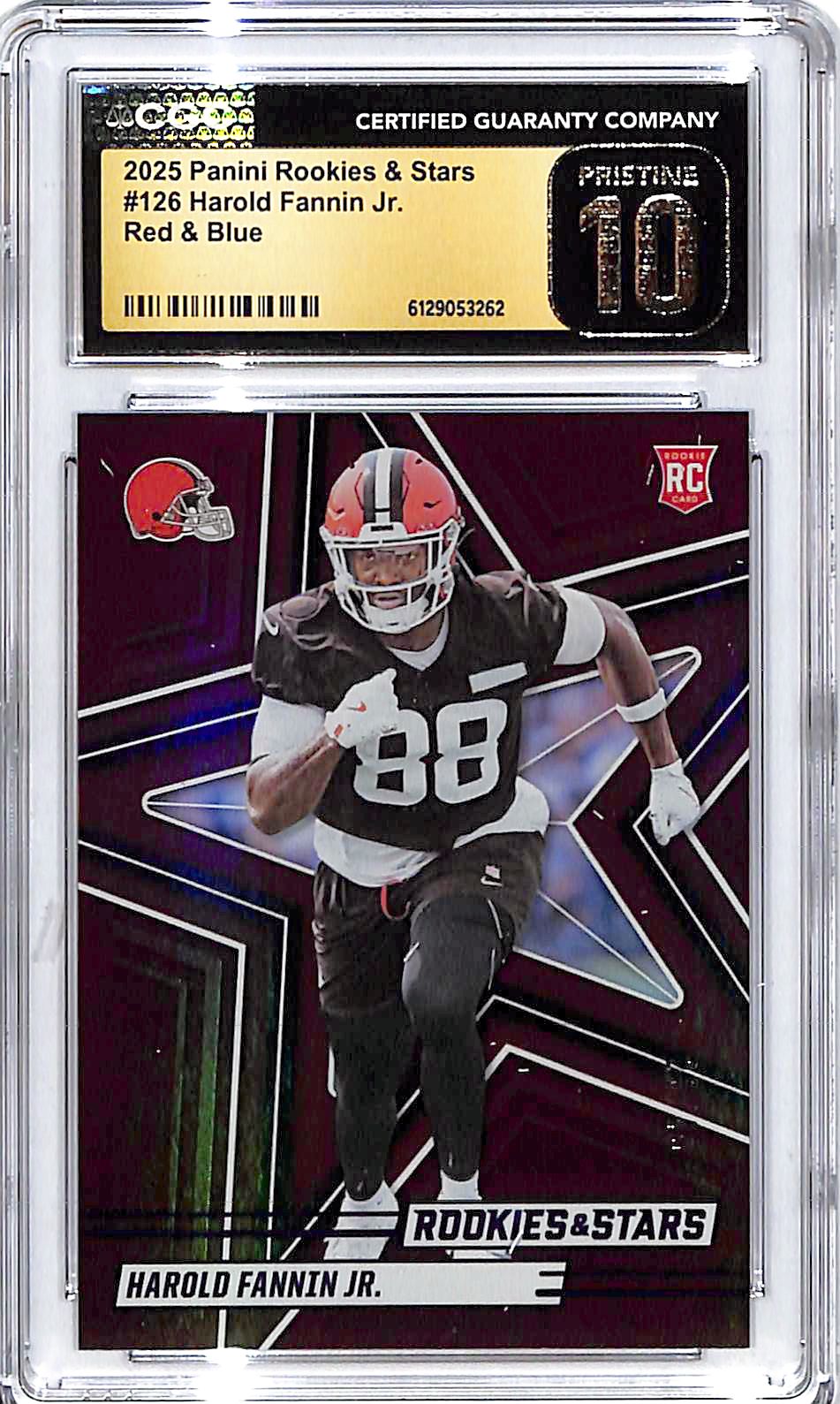2025 Rookies and Stars Harold Fannin Jr Rookie RC Red Blue /49 CGC 10 Pristine