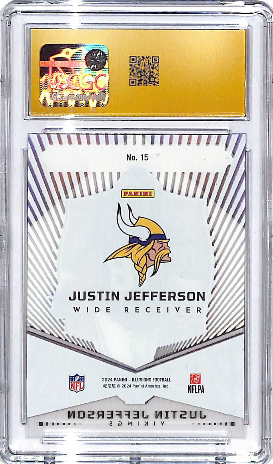 2024 Illusions Justin Jefferson Abracadabra #15 CGC 10 Pristine