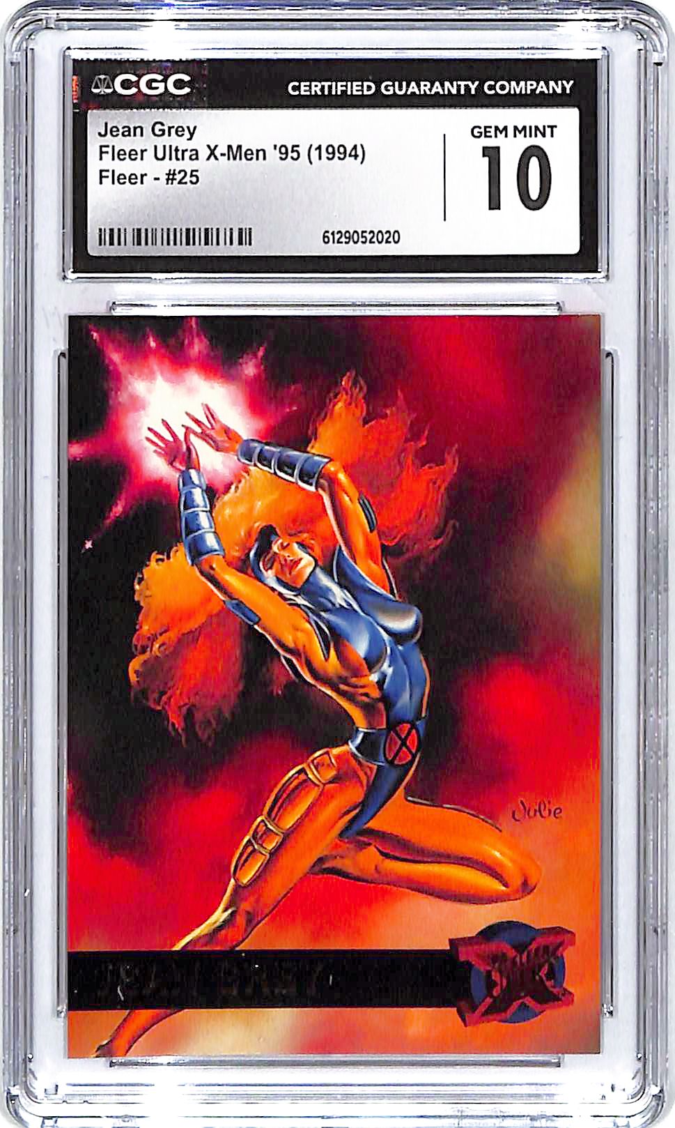 1994 Jean Grey Fleer Ultra X-Men '95 #25 CGC Gem Mint 10