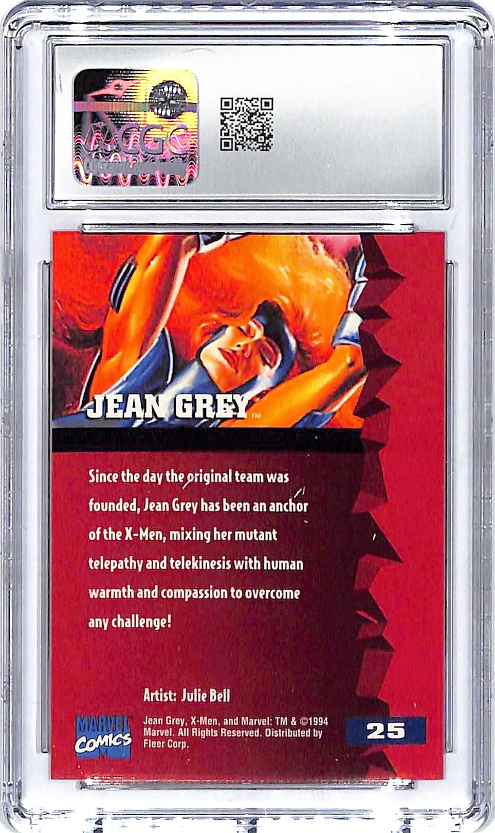 1994 Jean Grey Fleer Ultra X-Men '95 #25 CGC Gem Mint 10