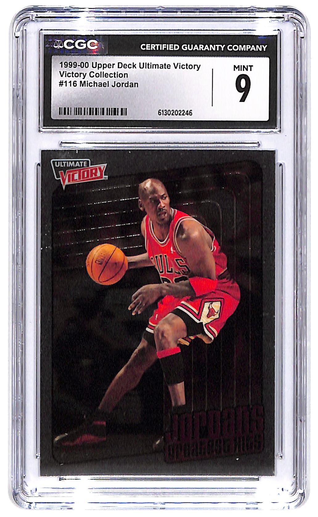 1999-00 Michael Jordan Upper Deck Ultimate Victory #116 CGC Mint 9