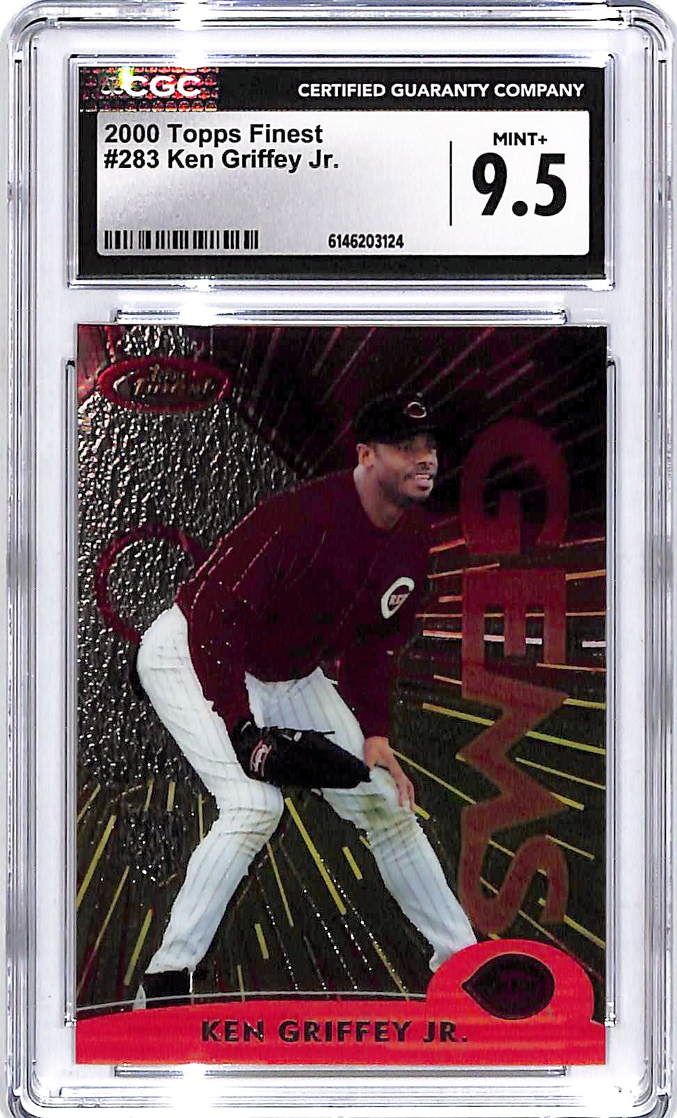 2000 Topps Finest Ken Griffey Jr #283 CGC 9.5 Reds